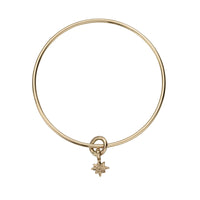 Gold Baby North Star Bangle