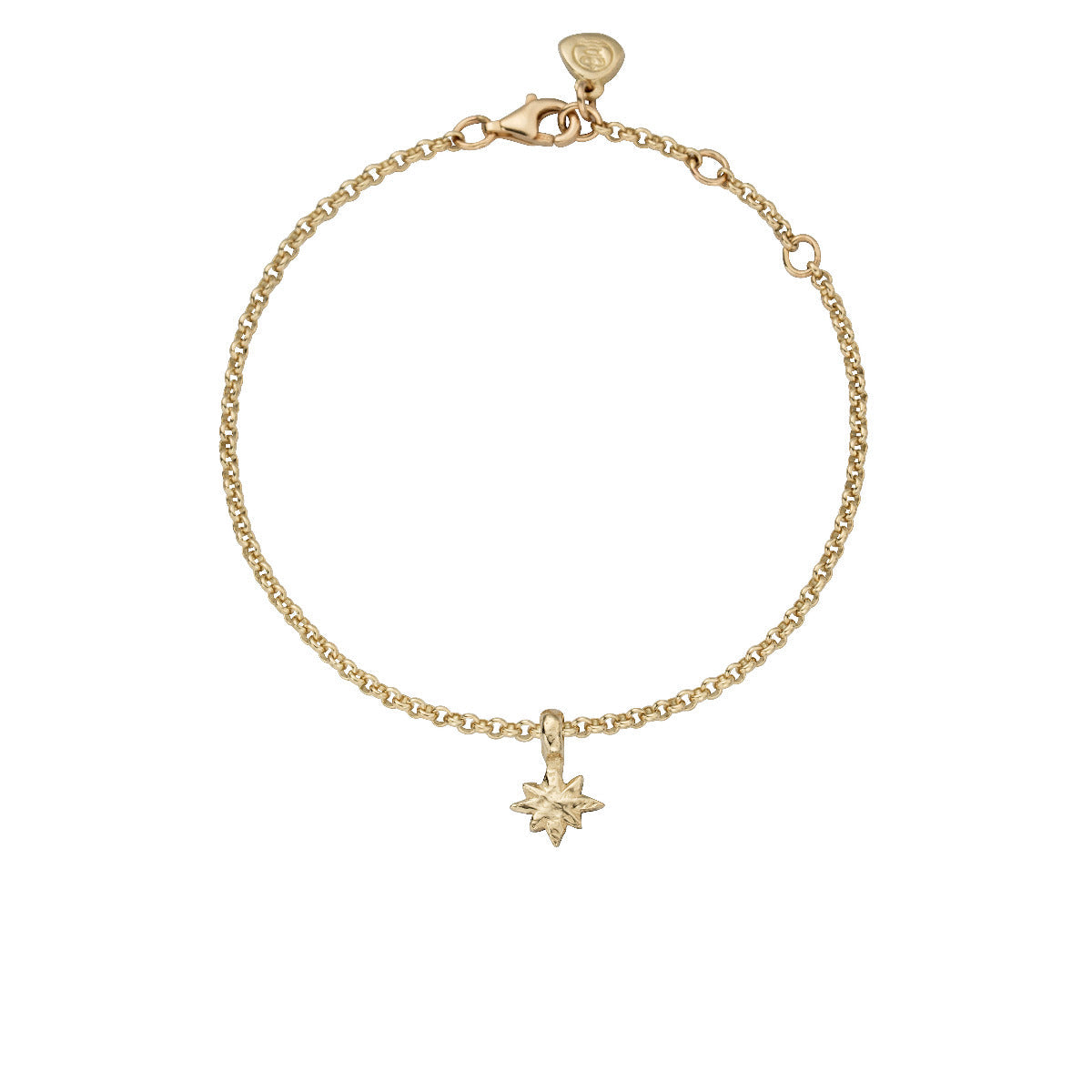 Gold Baby North Star Chain Bracelet