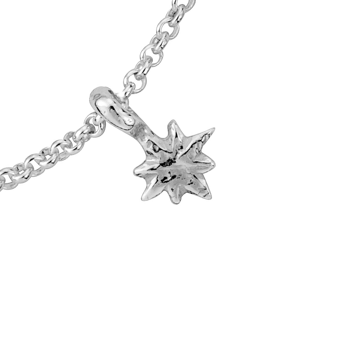 Silver Baby North Star Chain Bracelet