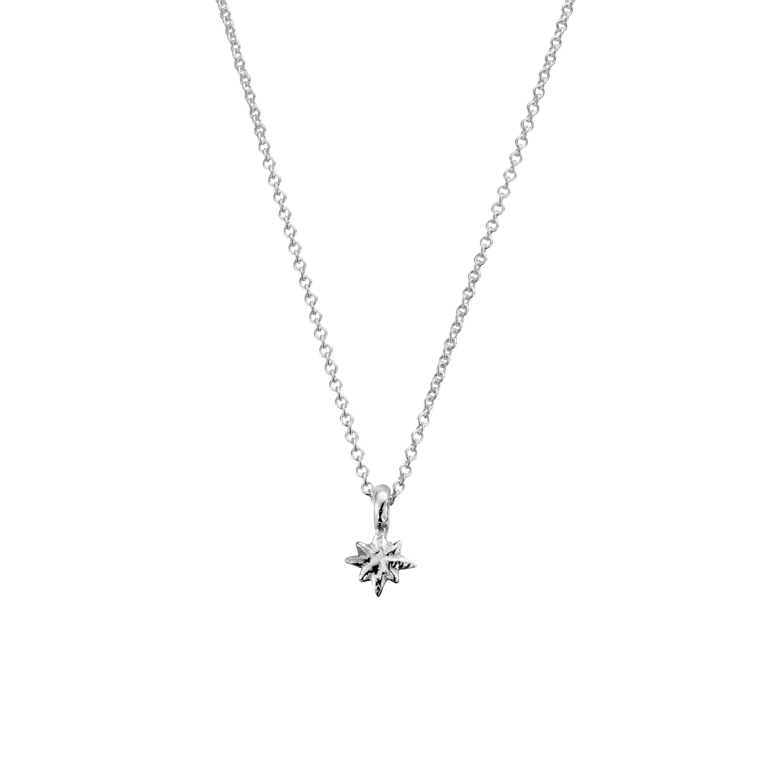 Children's Silver Baby North Star Necklace