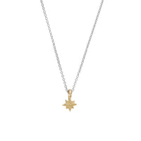 Silver & Gold Baby North Star Necklace