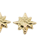 Gold Baby North Star Stud Earrings