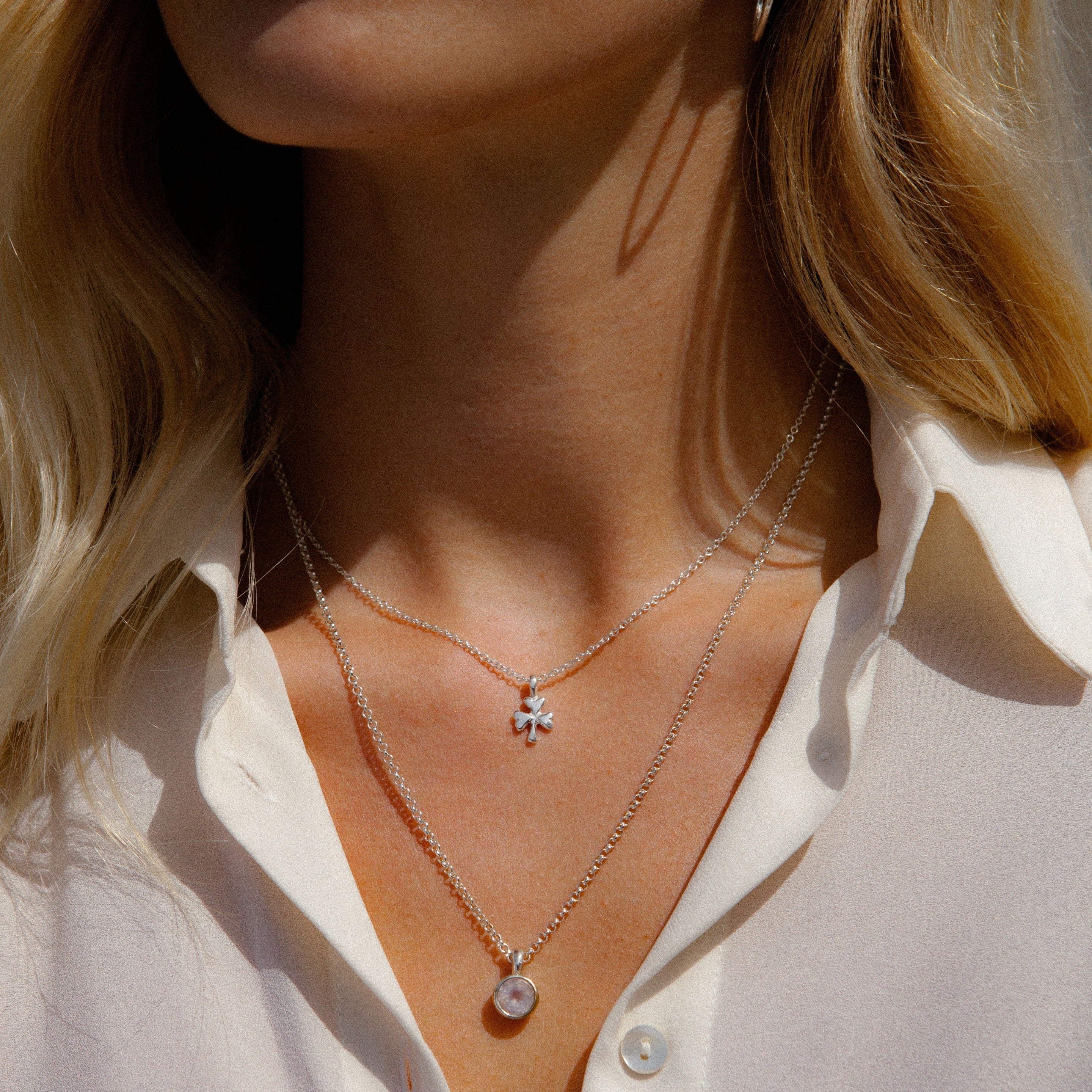 Silver Baby Shamrock Gift Set