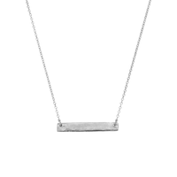 Silver Bar Necklace