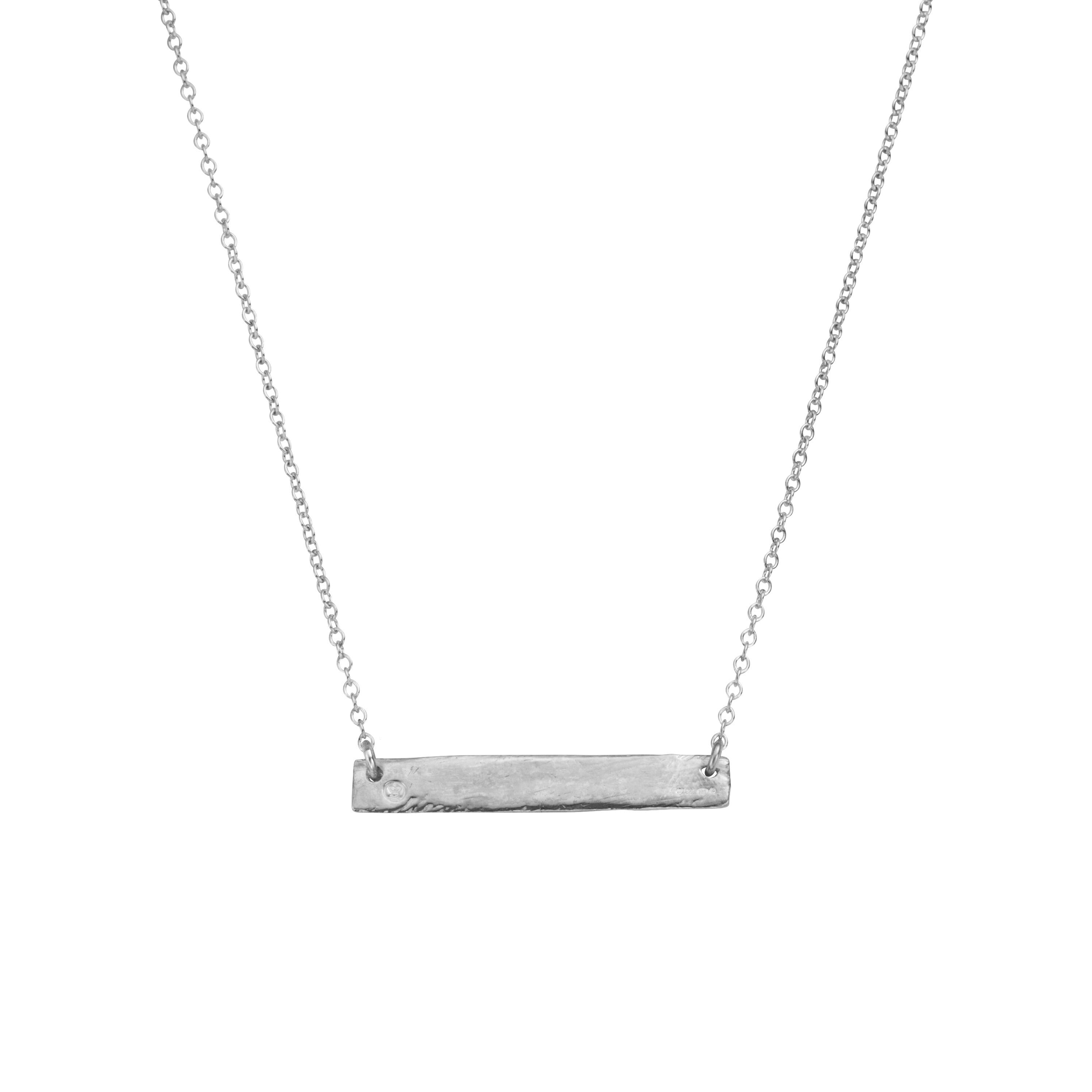 Silver Bar Necklace