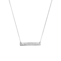 Silver Bar Necklace