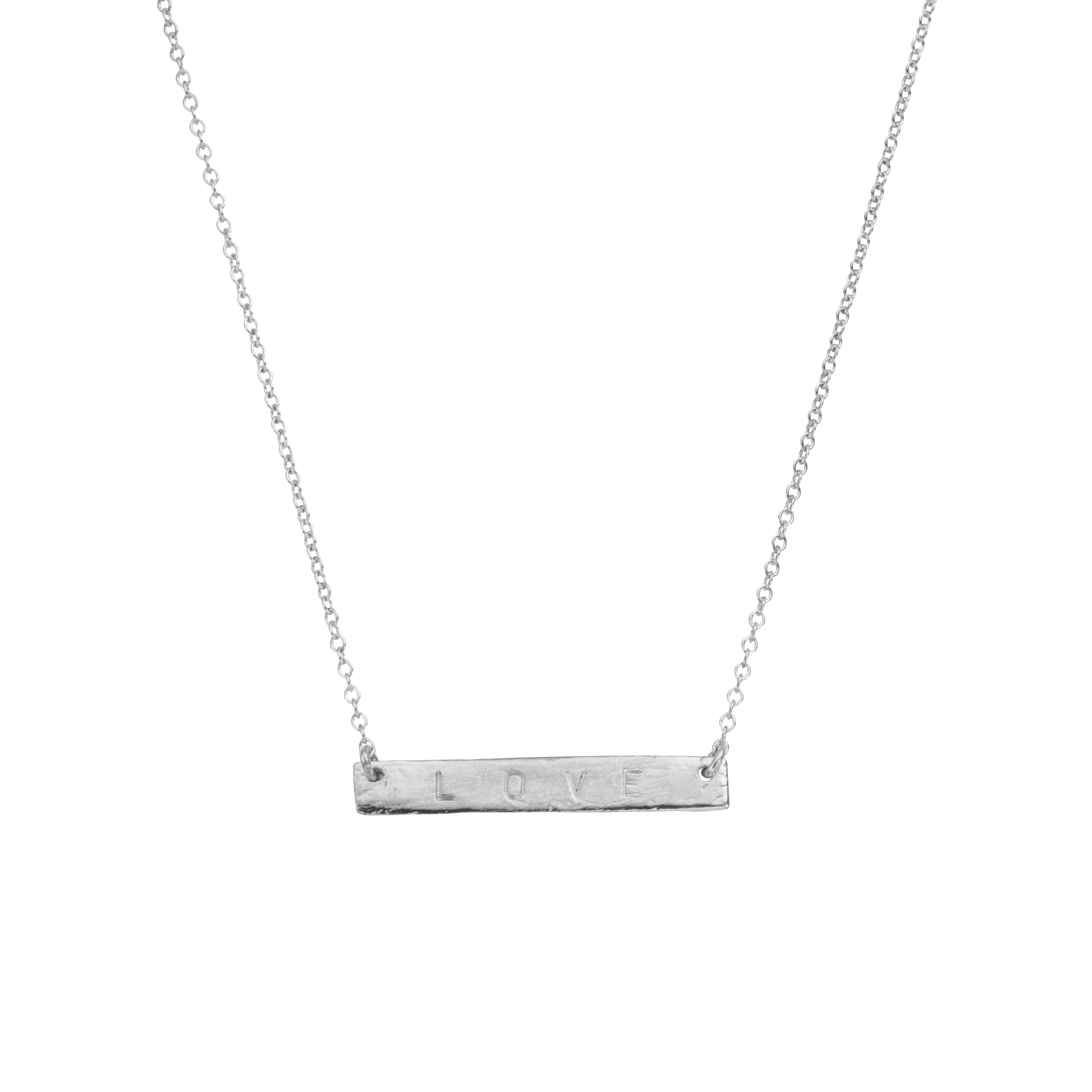 Silver Bar Necklace