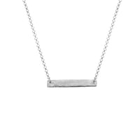 Silver Men's Bar Necklace