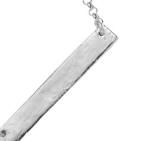 Silver Men's Bar Necklace