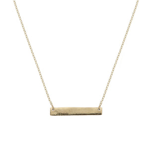 Gold Bar Necklace