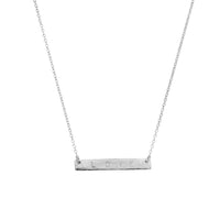 Silver Bar Necklace