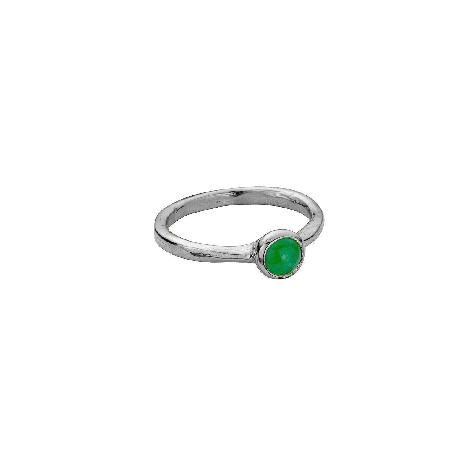 Silver Chrysoprase Baby Stone Ring