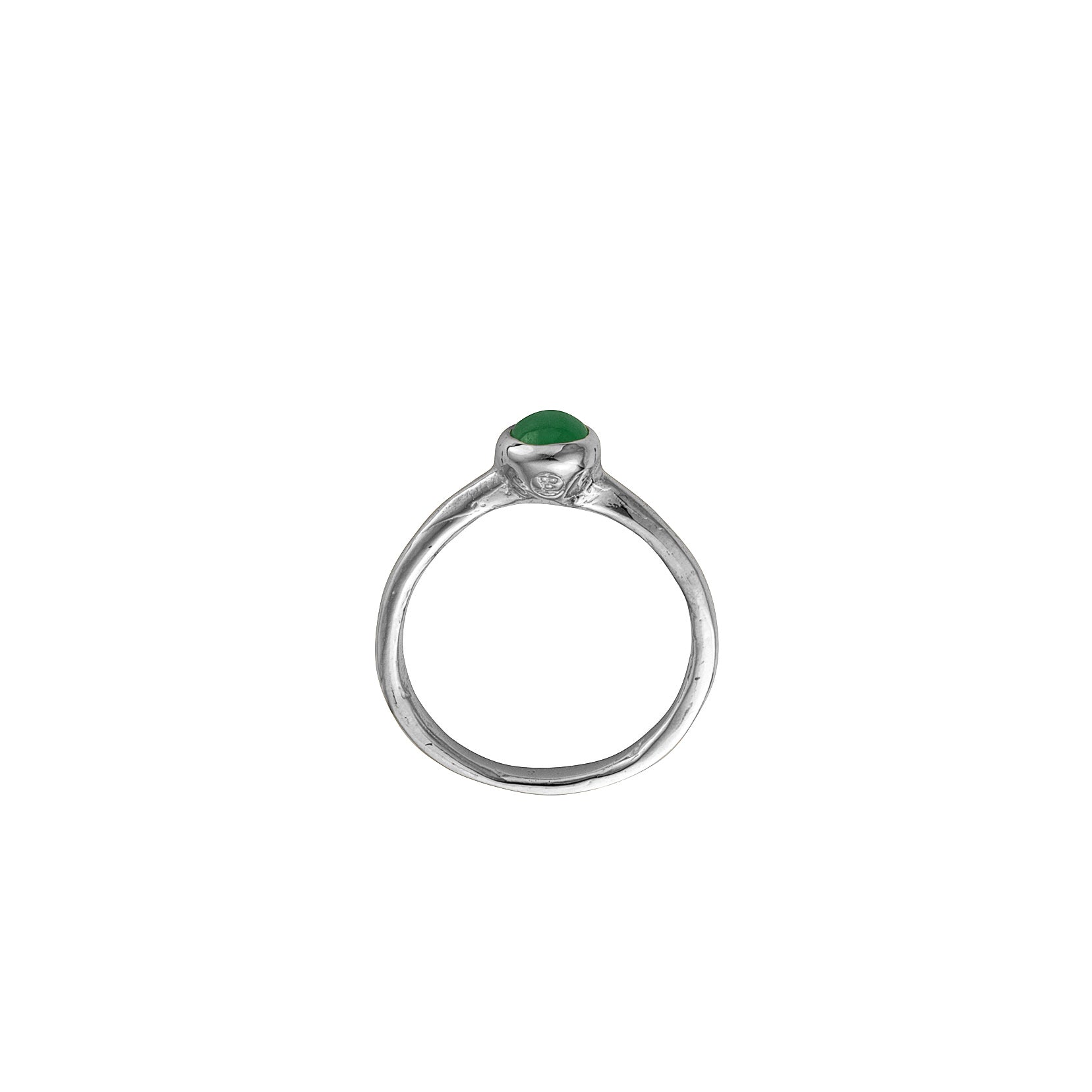 Silver Chrysoprase Baby Stone Ring