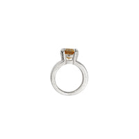 Silver Citrine Maxi Claw Ring