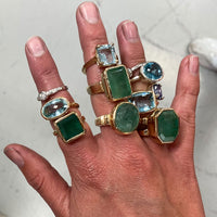 AUGUSTINE Gold Emerald Ring