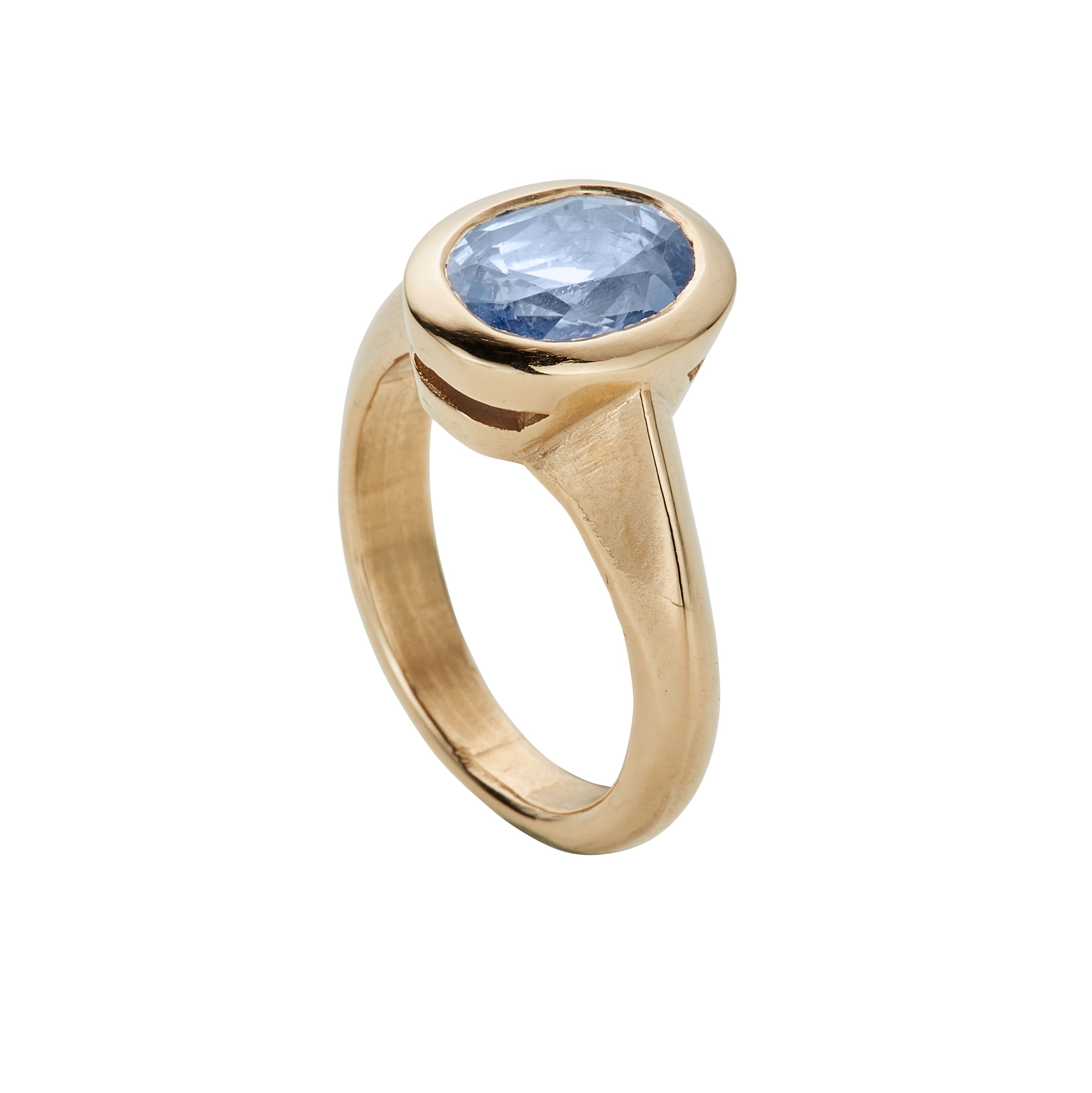 NALENA Gold Blue Sapphire Ring