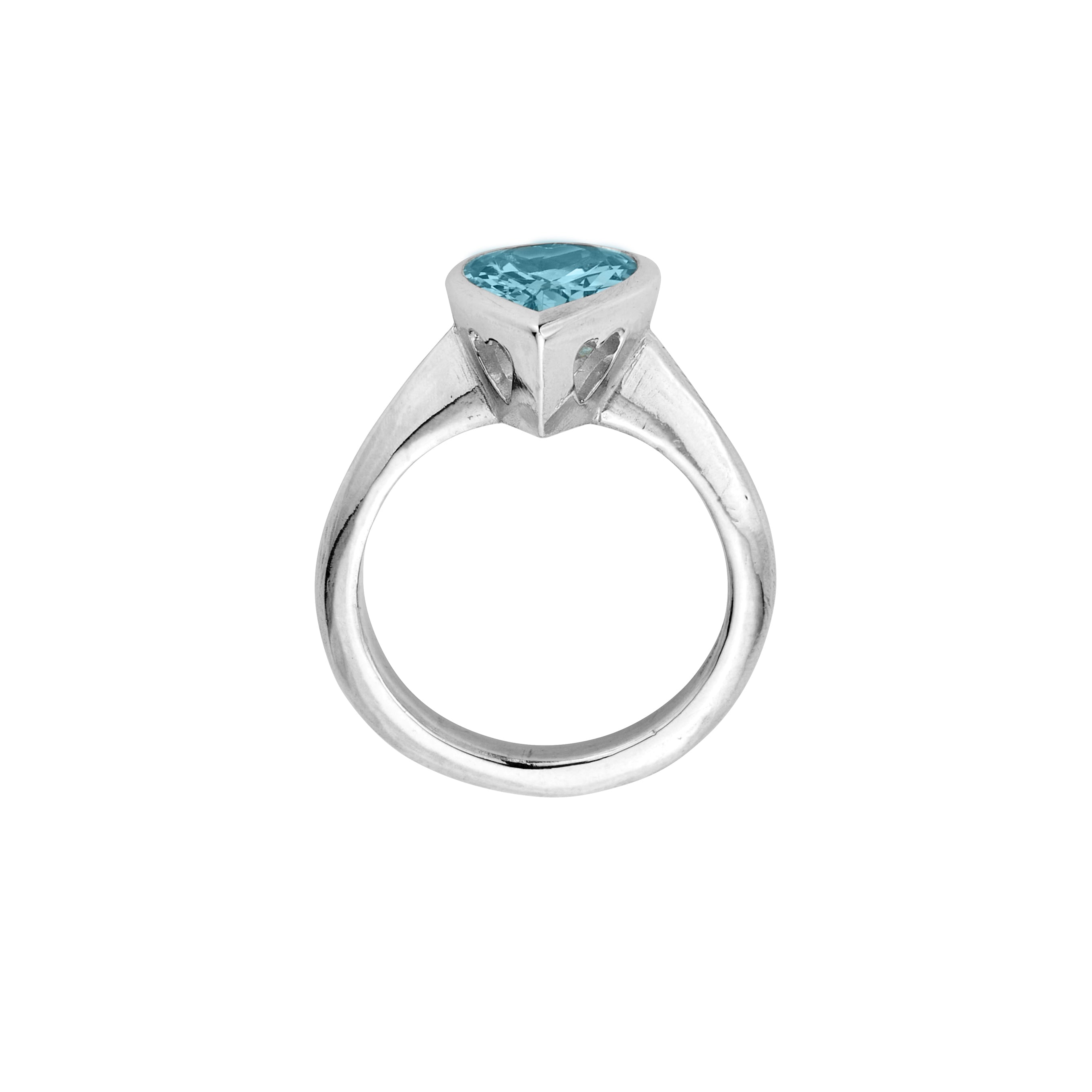 LONO Silver Aquamarine Ring
