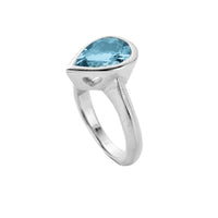 LONO Silver Aquamarine Ring