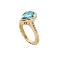 STELLA Gold Aquamarine Ring