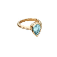 STELLA Gold Aquamarine Ring