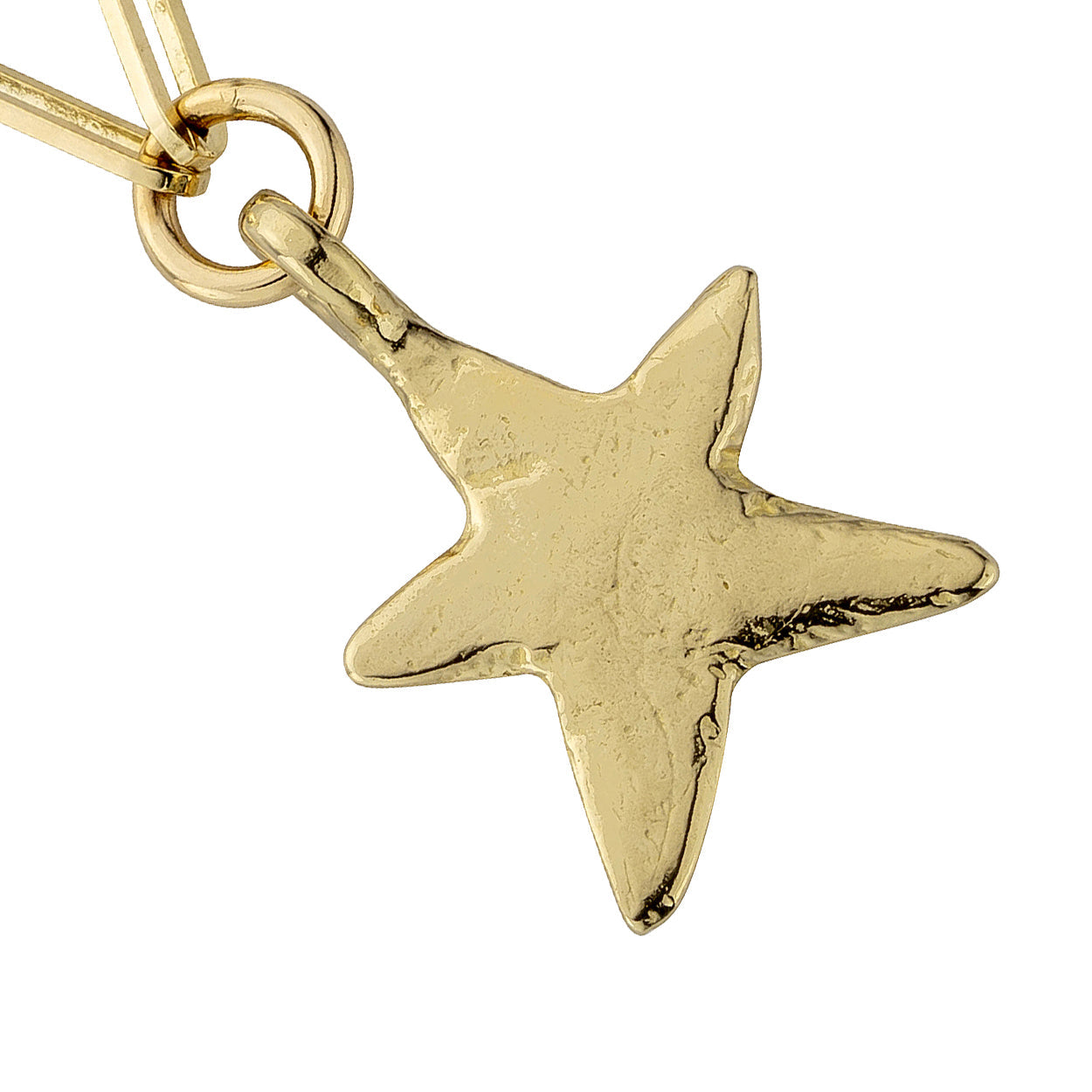 Gold Midi Star Trace Chain Necklace