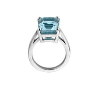 ISLA Silver Aquamarine Ring