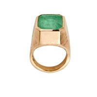 AUGUST Gold Emerald Ring