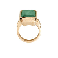 MESA Gold Emerald & Diamond Ring