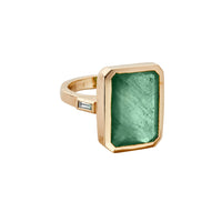 MESA Gold Emerald & Diamond Ring