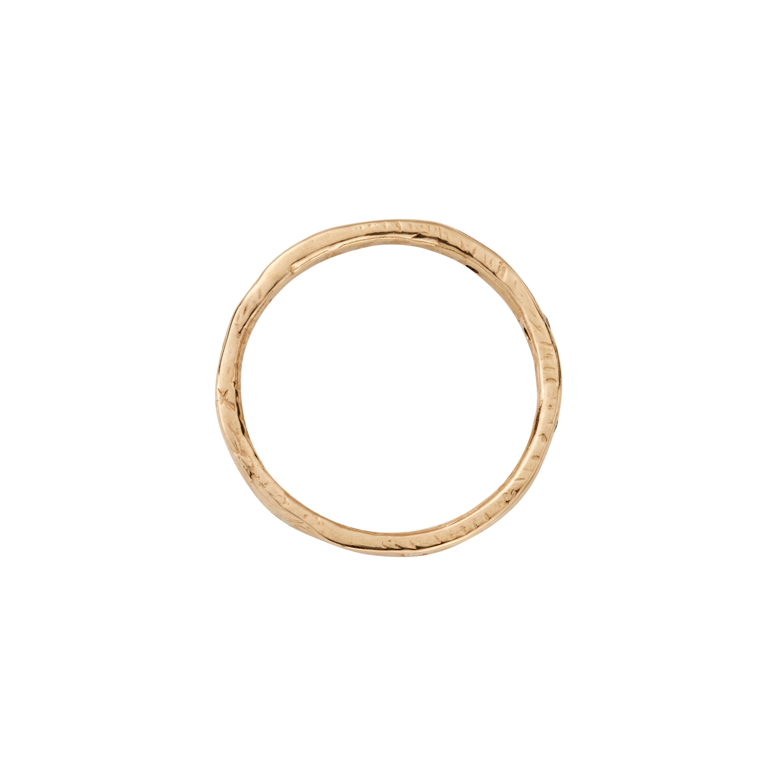 Gold 5 Diamond Mini Posey Ring