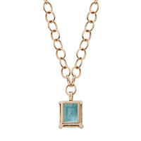 DEIA Gold Aquamarine & Diamond Necklace