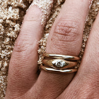 Gold Diamond Stack Ring