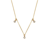 Gold Trio Diamond Necklace