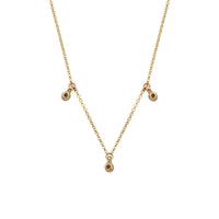 Gold Trio Diamond Necklace