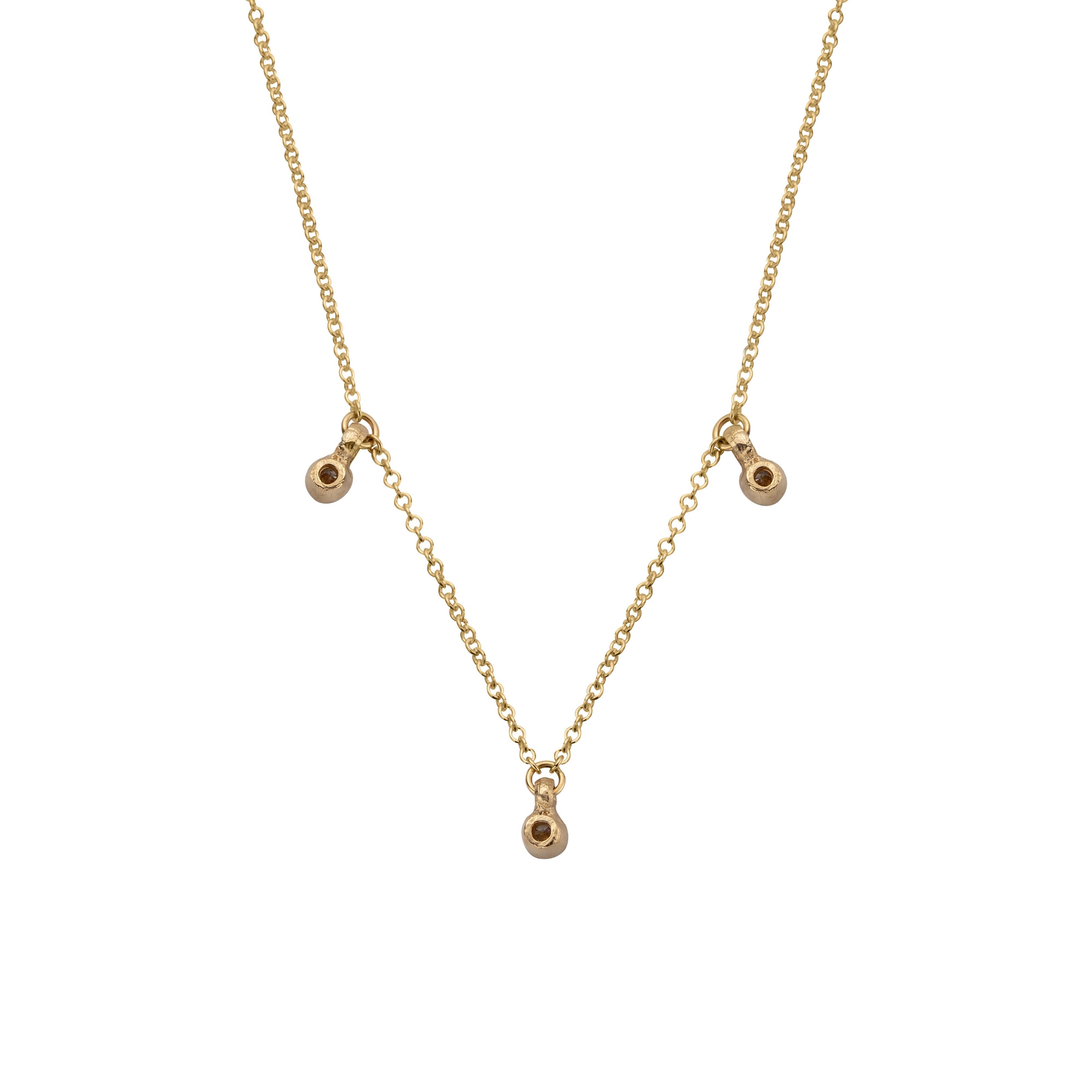 Gold Trio Diamond Necklace