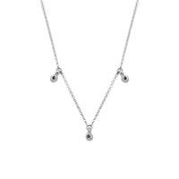 Silver Trio Diamond Necklace