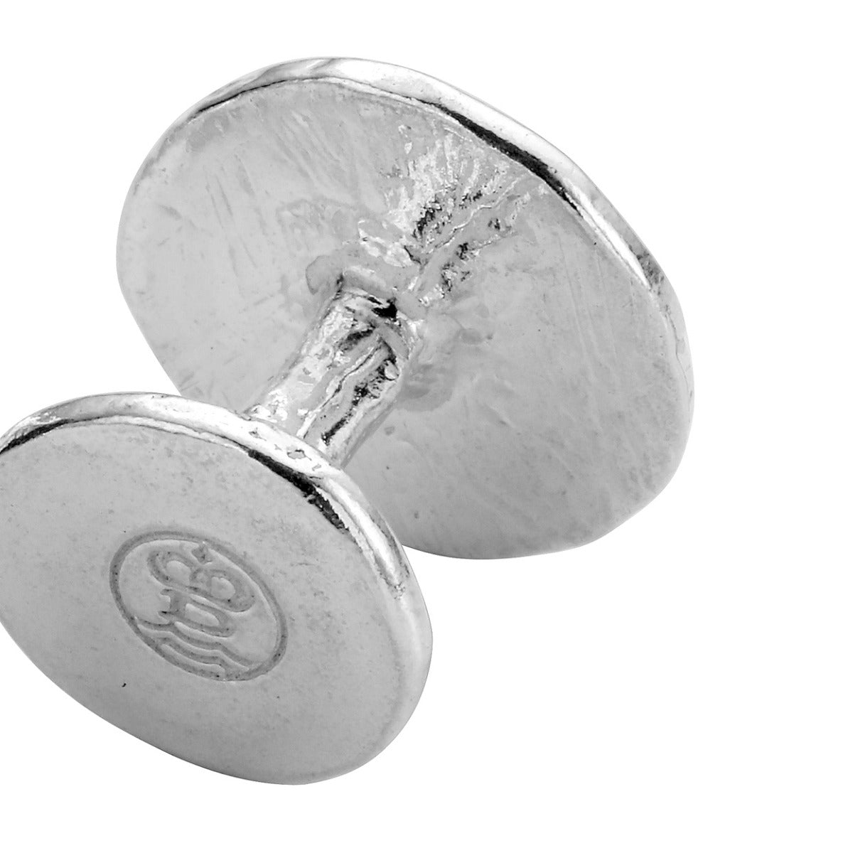 Silver Disc Cufflinks