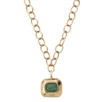 DRUCILLA Gold Emerald Necklace