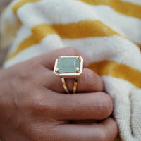 MIDORI Gold Emerald Ring