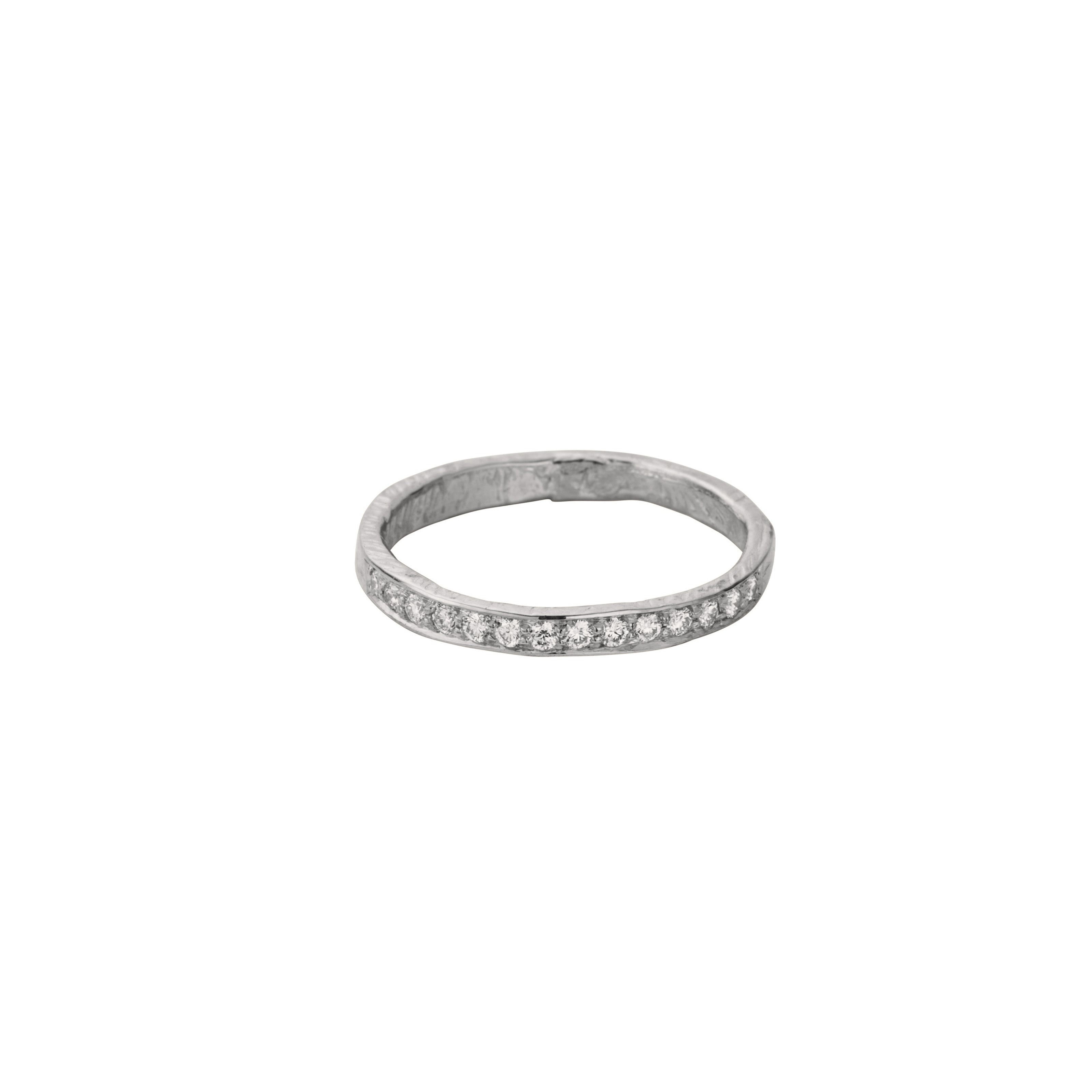 Ladies' 9ct White Gold Mini Posey Ring