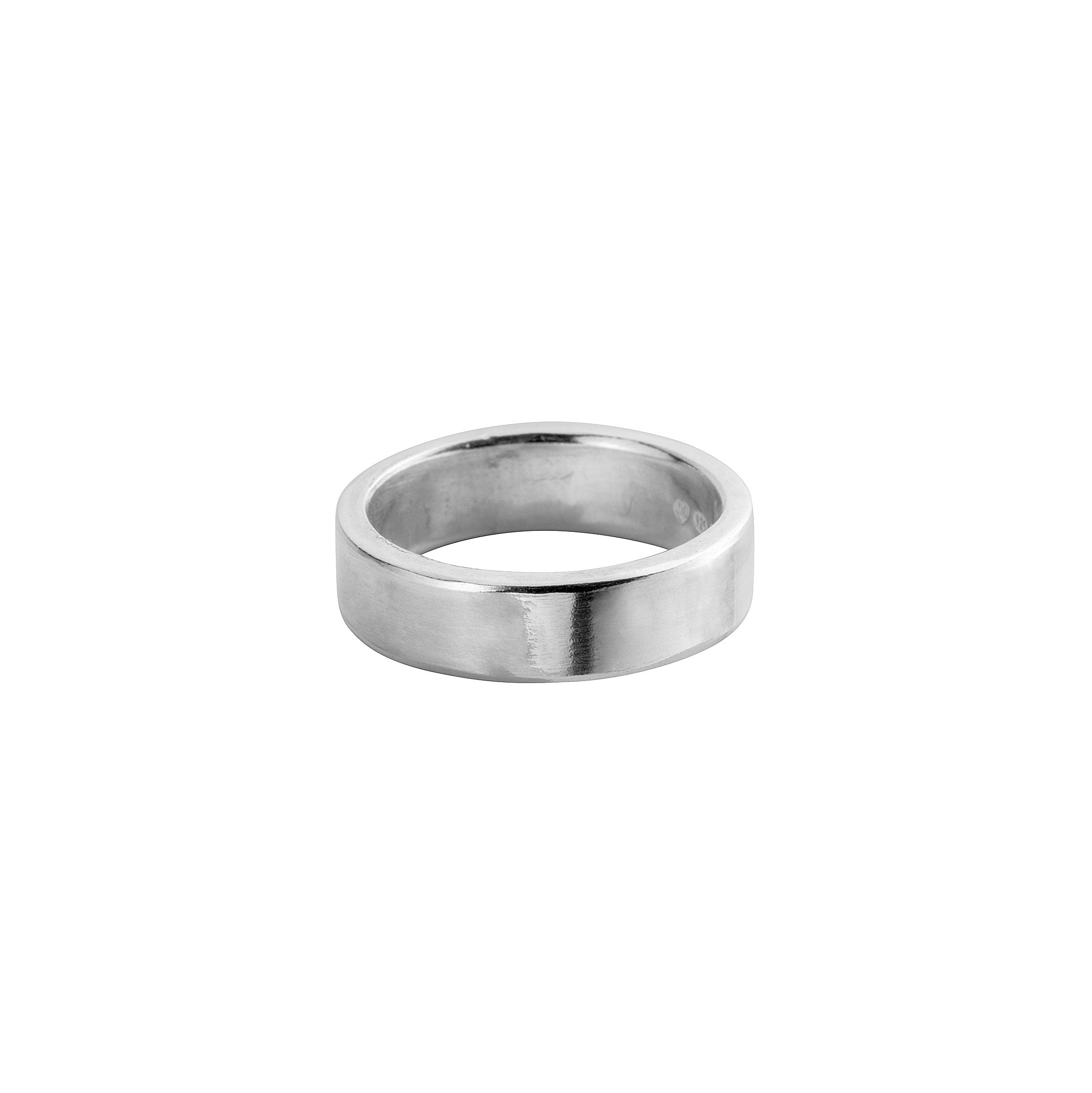 Silver Midi Signature Ring with Handwriting