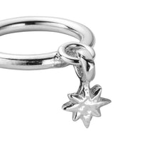 Silver Baby North Star Falling Ring