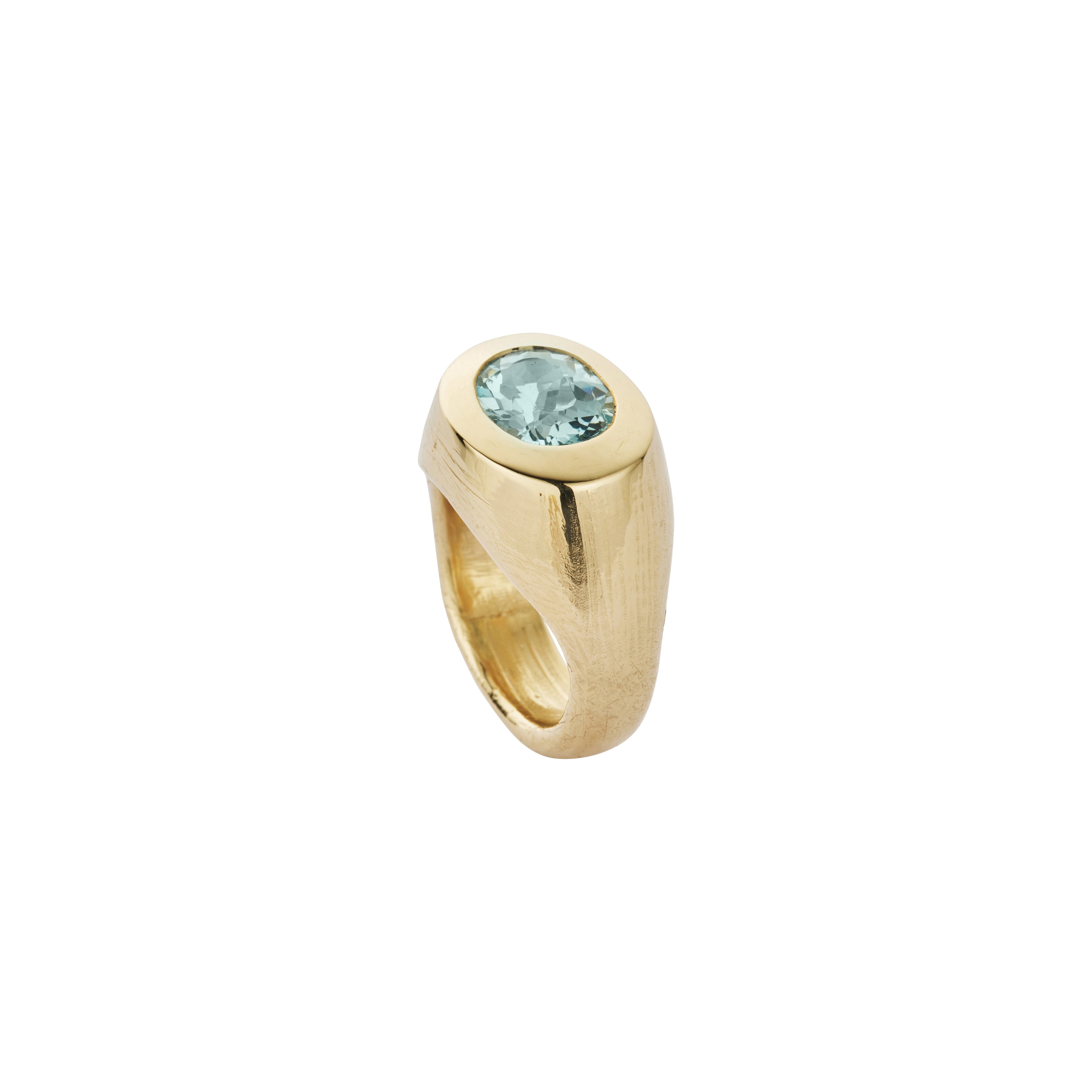 GALENE Gold Zimbaqua Aquamarine Ring