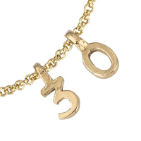 Gold Alphabet Chain Bracelet