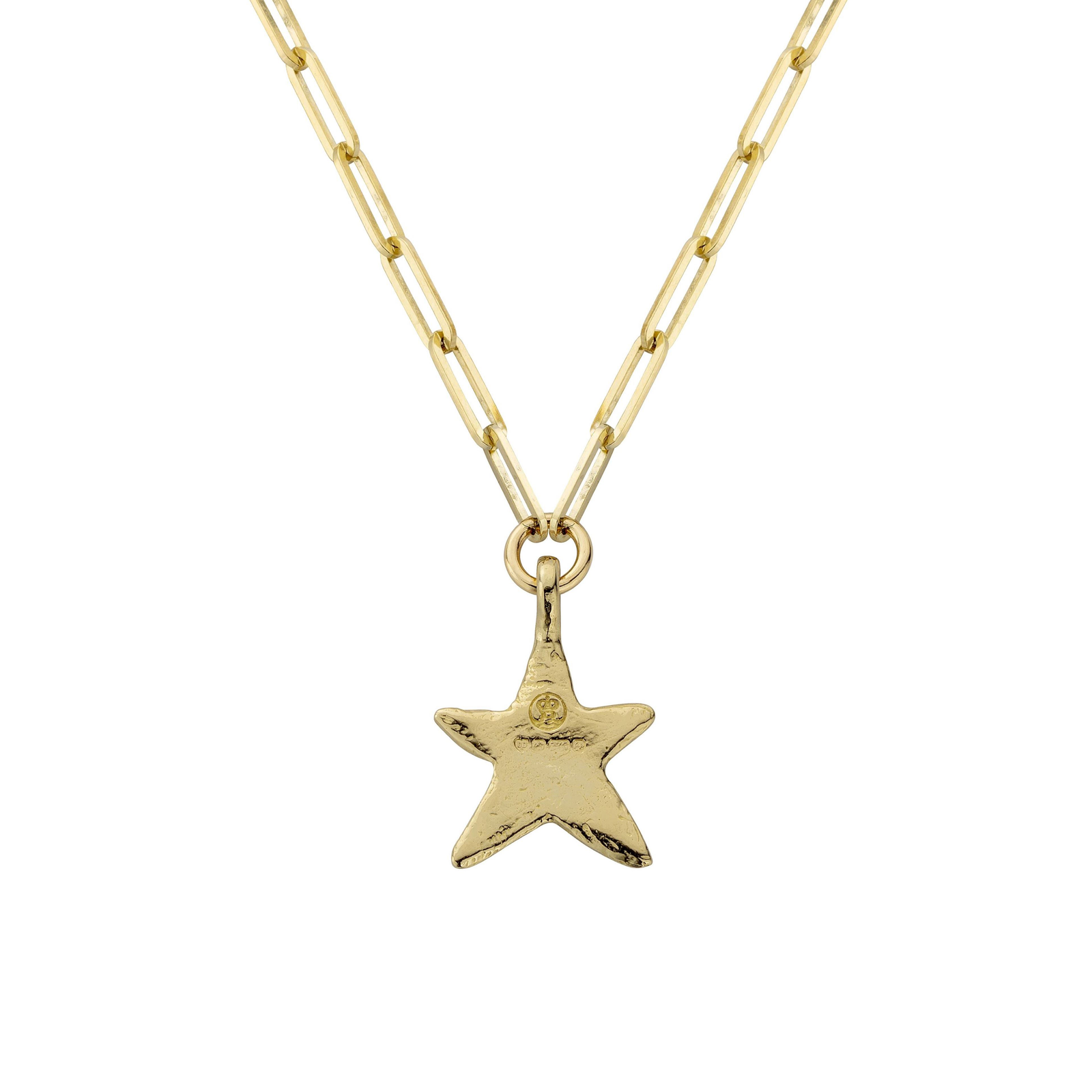 Gold Midi Star Trace Chain Necklace