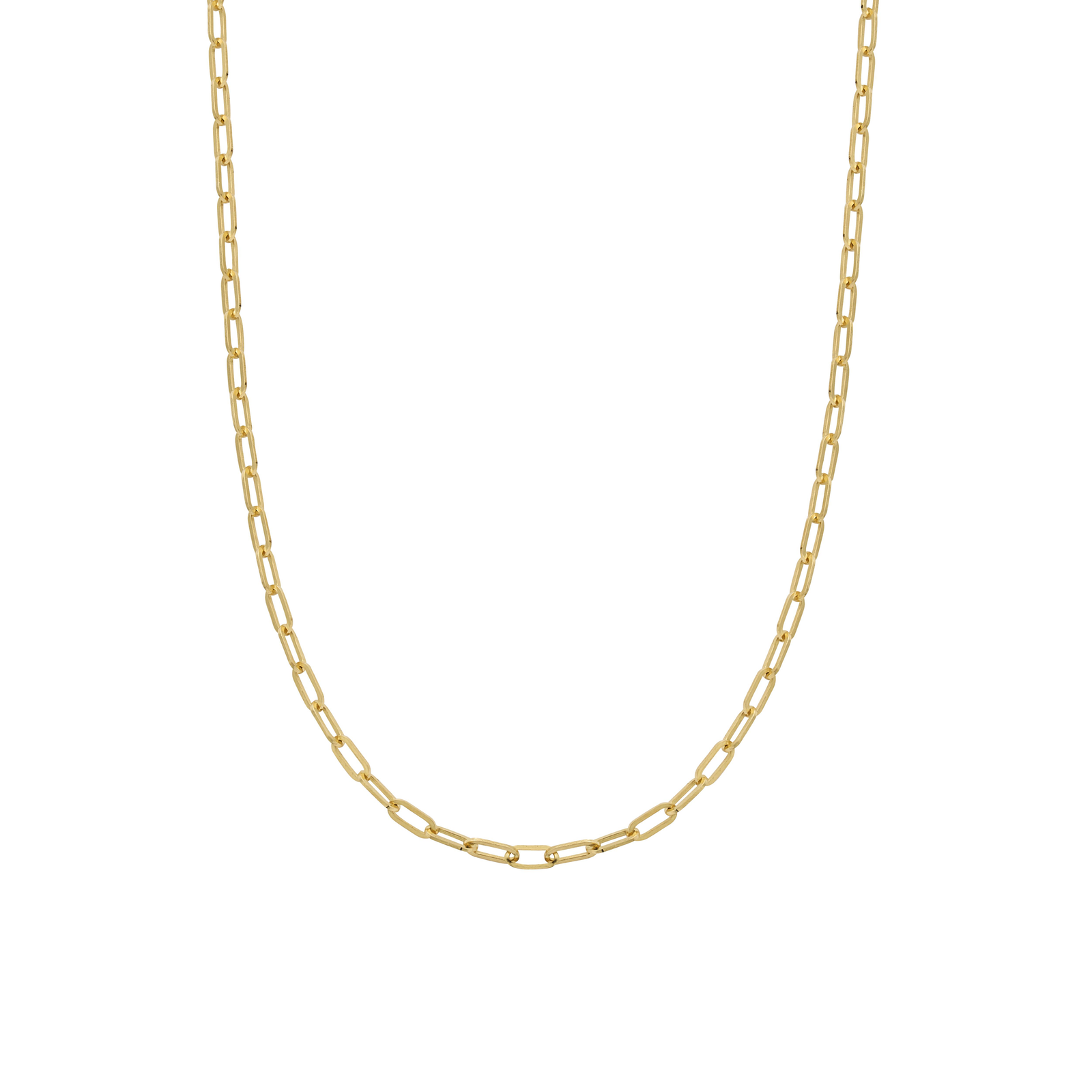 Gold Tiny Trace Chain Necklace