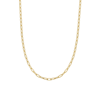 Gold Tiny Trace Chain Necklace