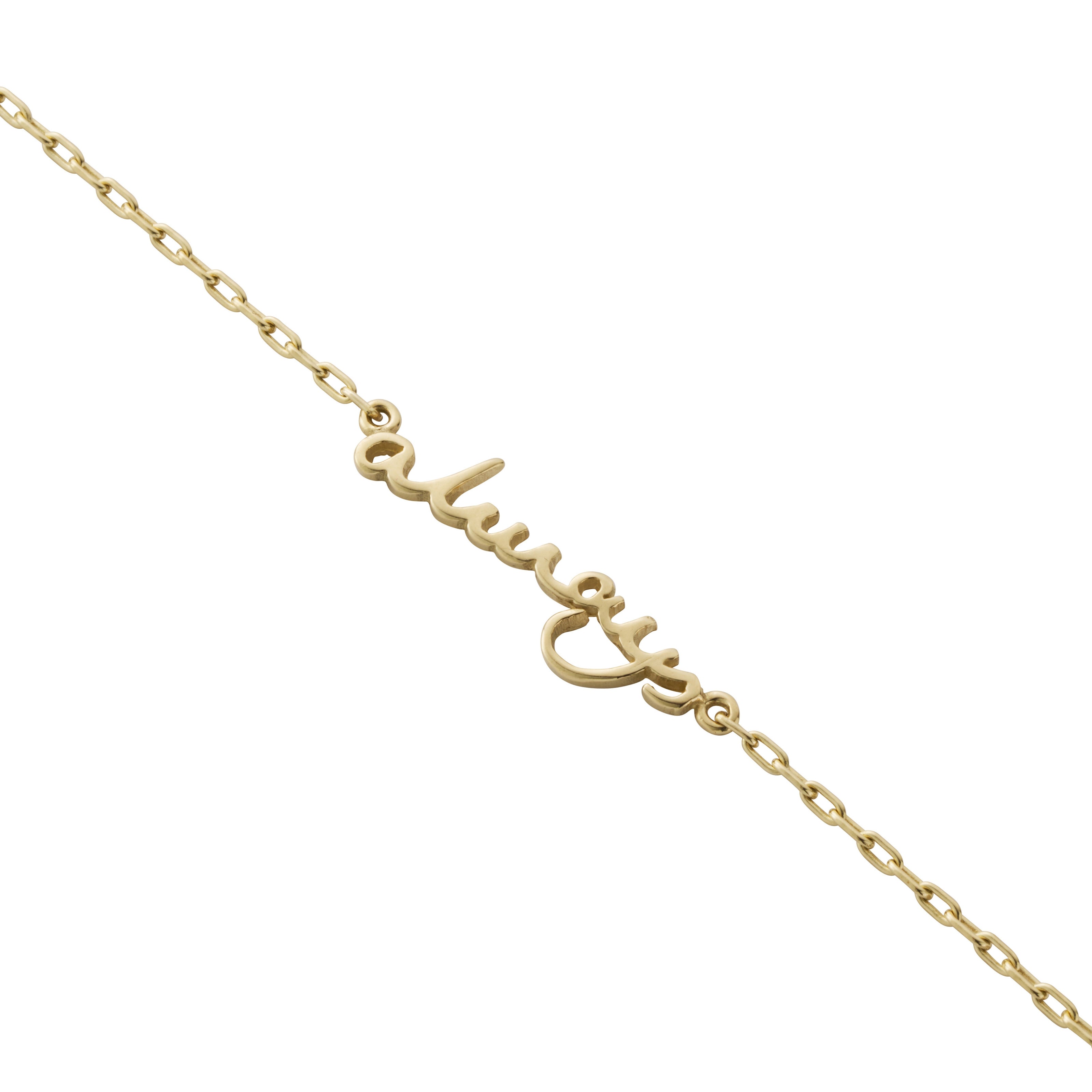 Gold 'Always' Affirmation Necklace