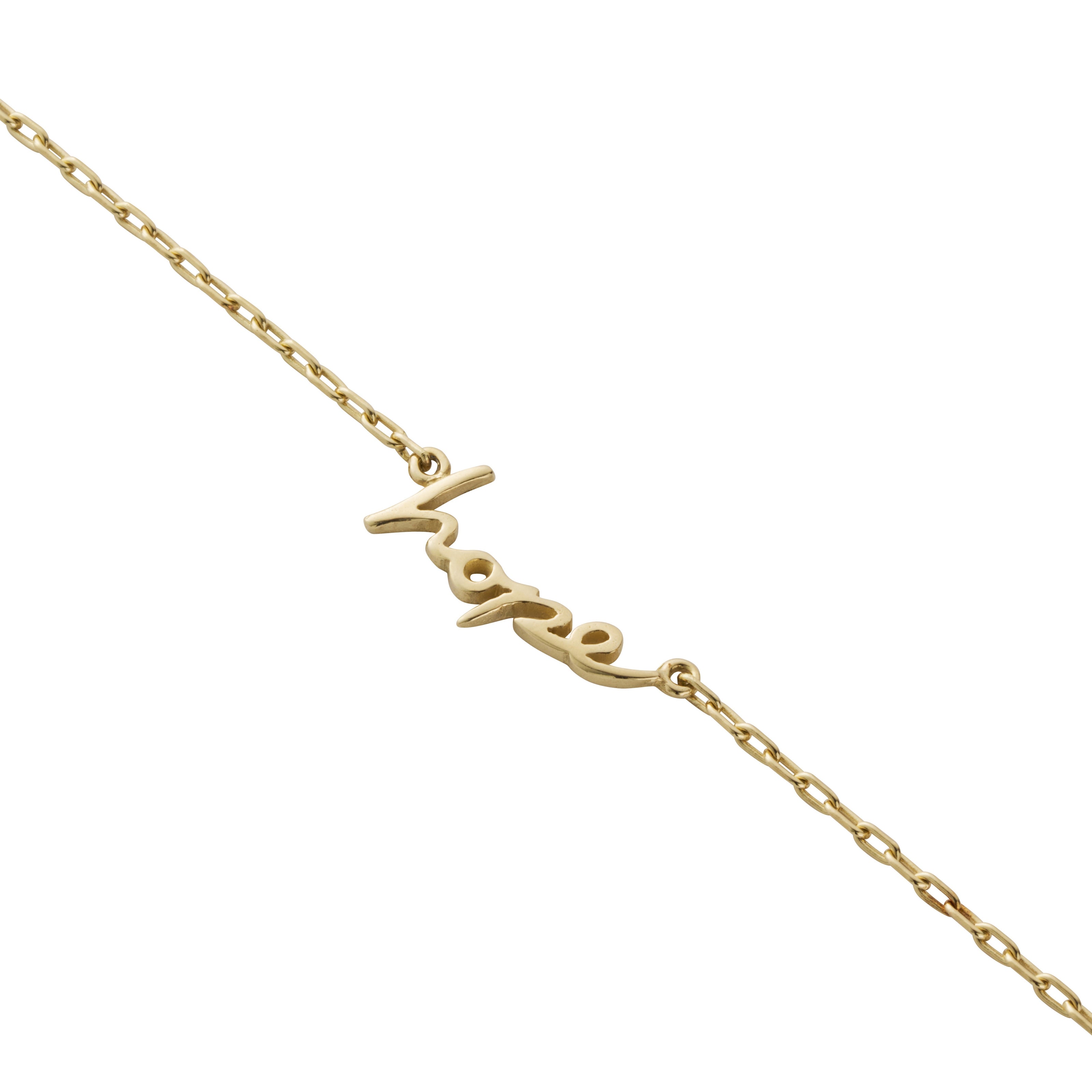 Gold 'Hope' Affirmation Necklace