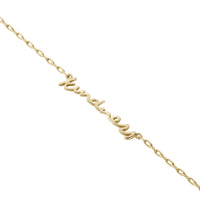 Gold 'Kindness' Affirmation Necklace